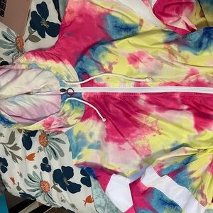 Colorful tiedye wind breaker